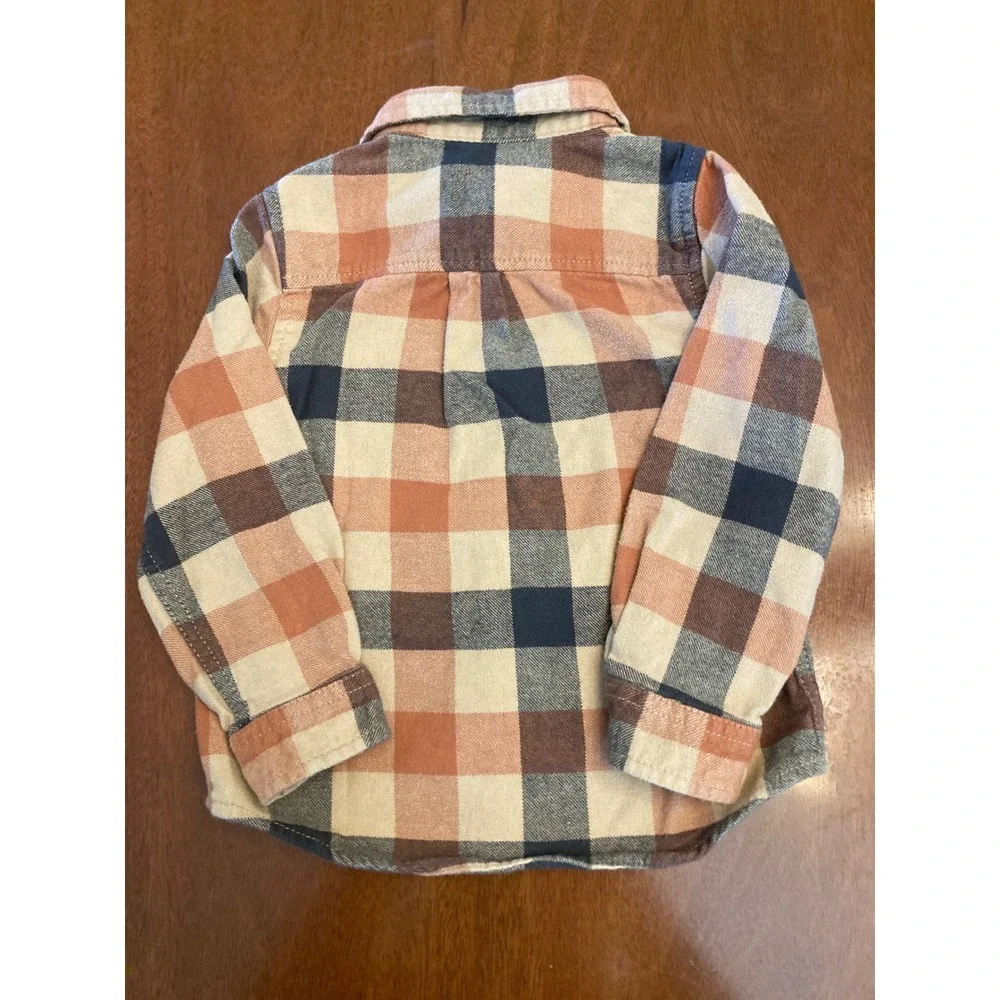Healthtex/Cat&Jack  Toddler Boys Button Down Shirt Set 2pc Multi Color 3T